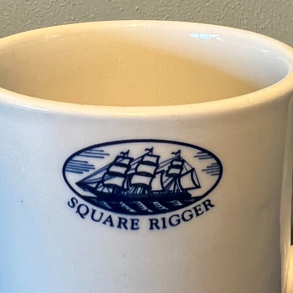 LAND’S END Square Rigger Sailing Ship Restaurant Ware Mug ~ Made in England - Picture 6 of 10